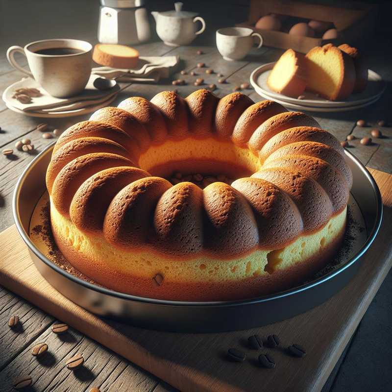 Ciambellone di albumi al caffè