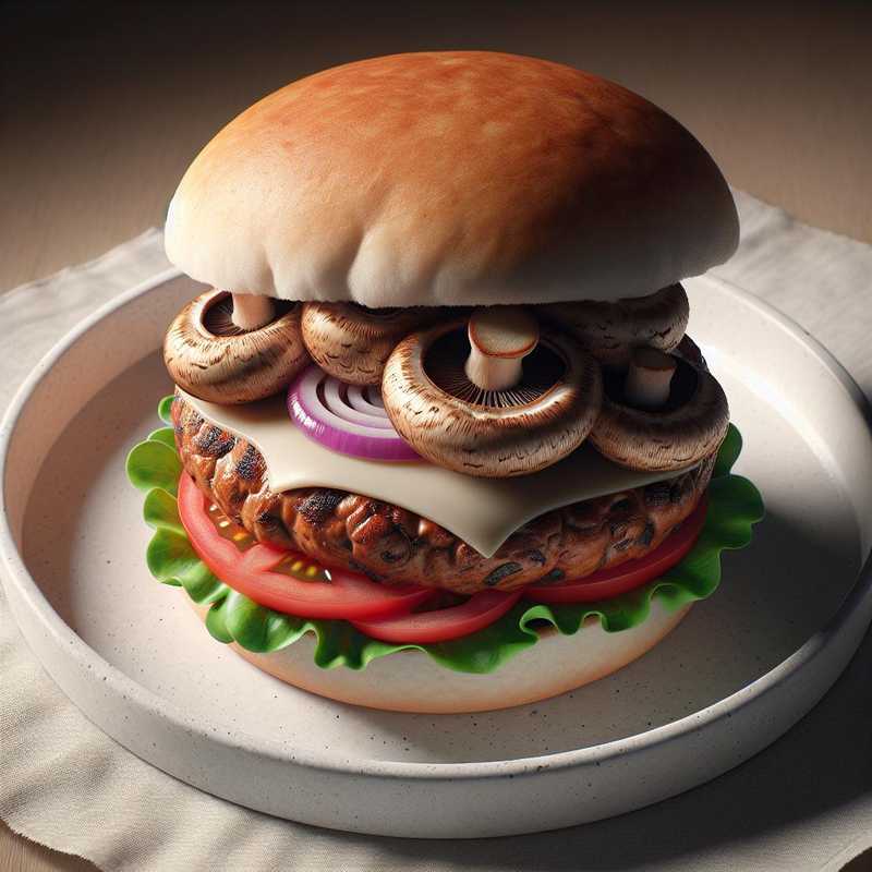 Burger di funghi