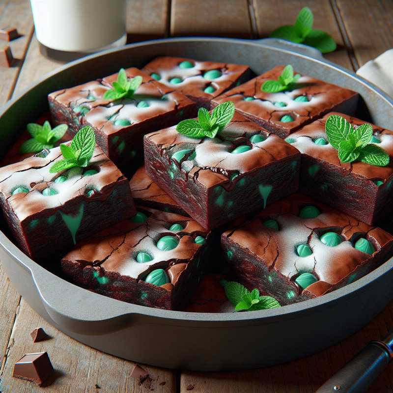 Brownies menta e cioccolato