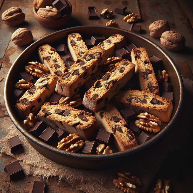 Biscotti al cioccolato e noci