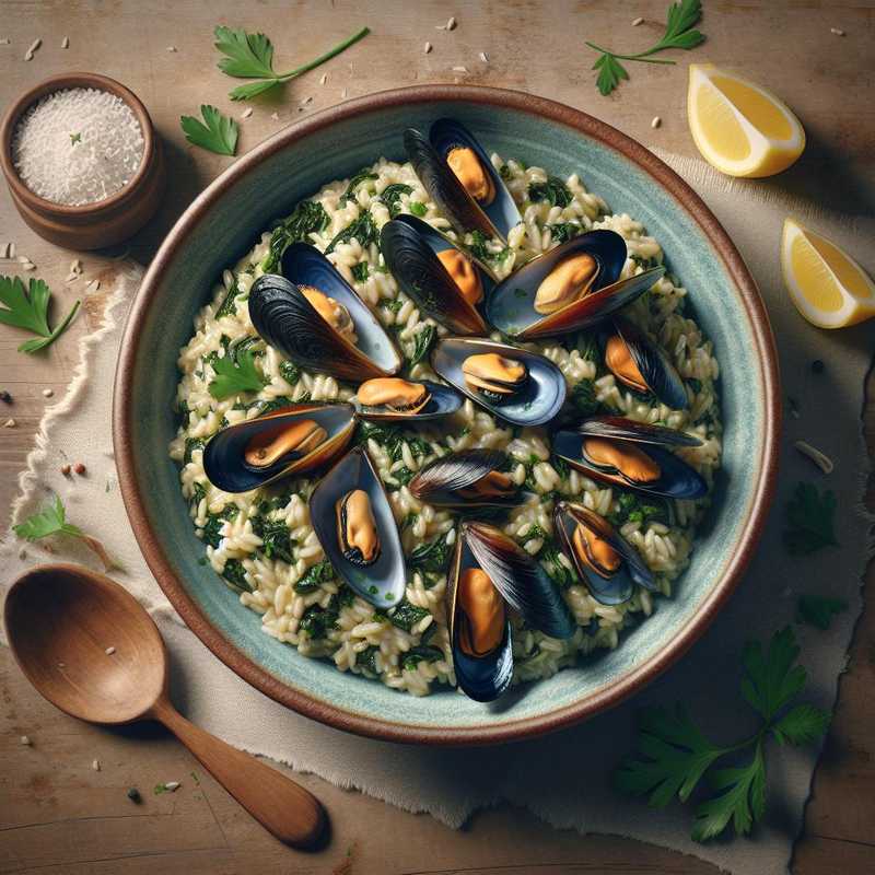 Risotto cavolo nero e cozze