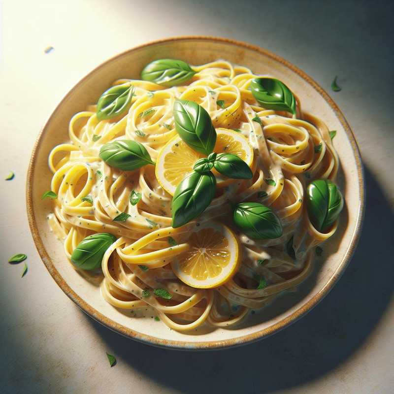 Linguine al Limone e Basilico