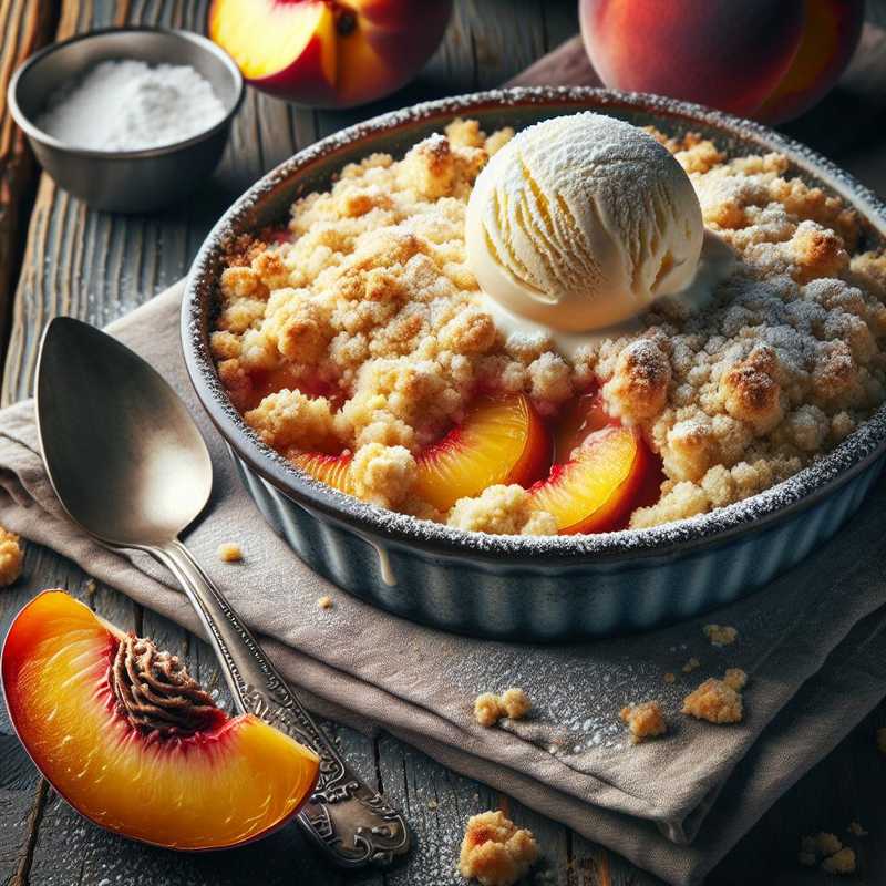 Crumble di pesche