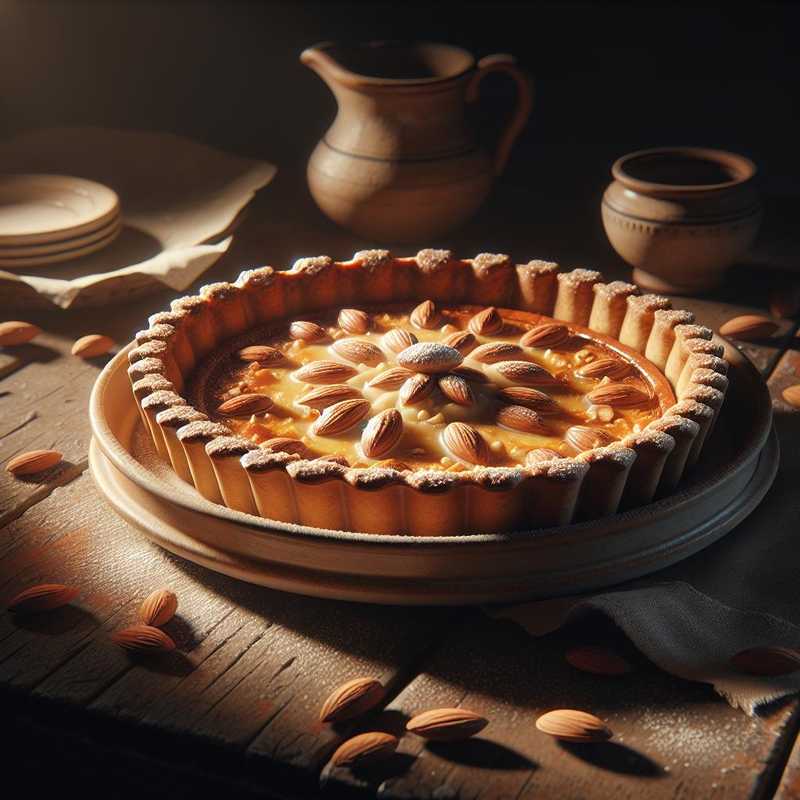 Crostata al latte e mandorle