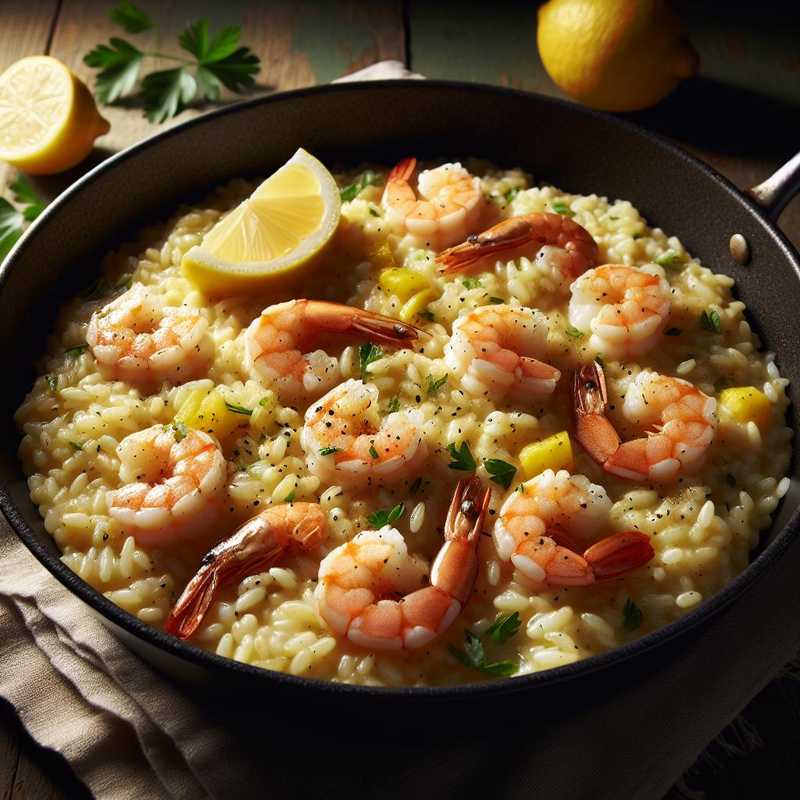 Risotto gamberetti e limone