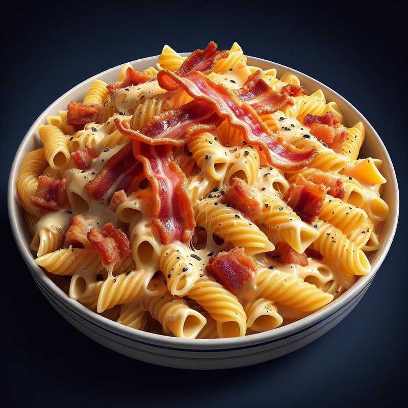 Pasta speck croccante e philadelphia