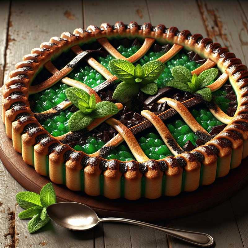 Crostata menta e cioccolato