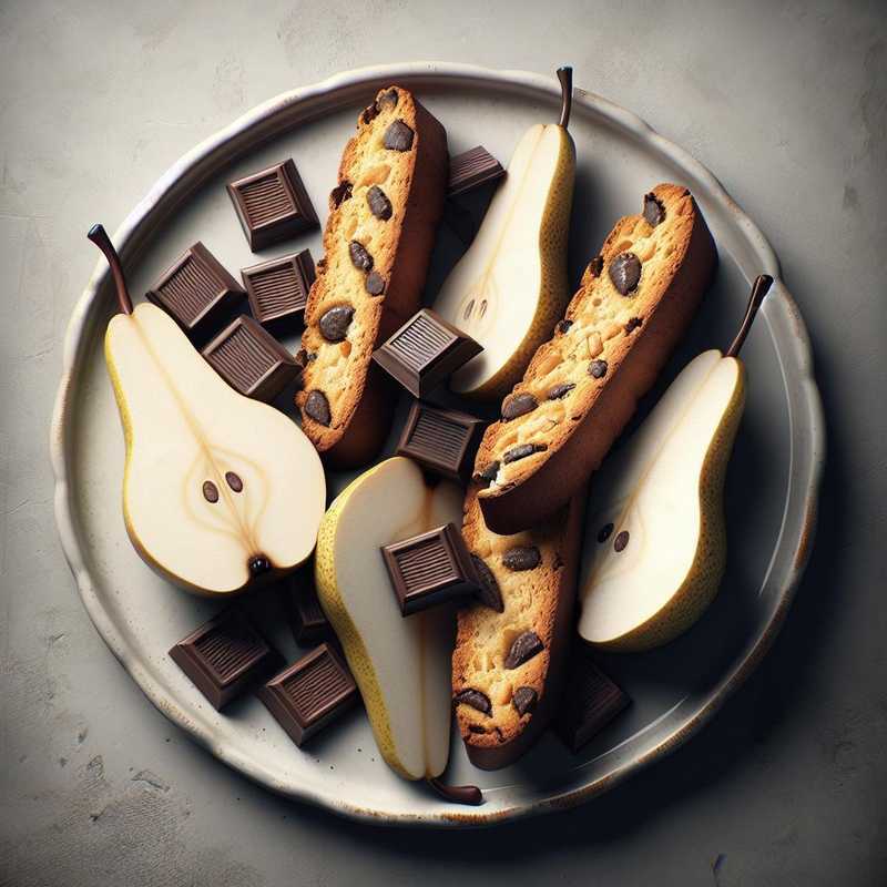 Biscotti pere e cioccolato