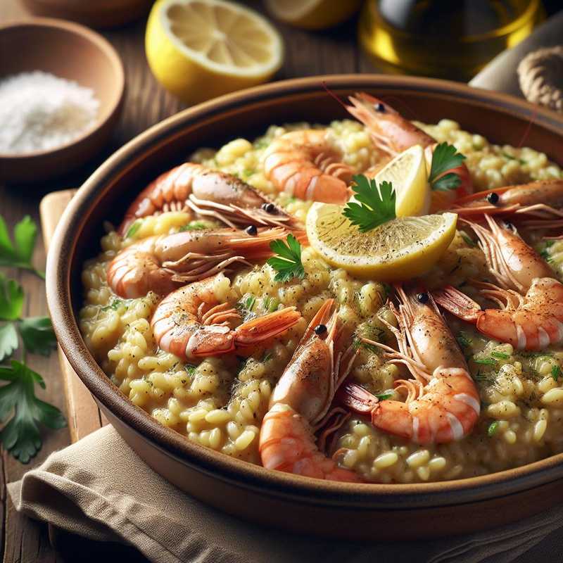 Risotto alla crema di scampi