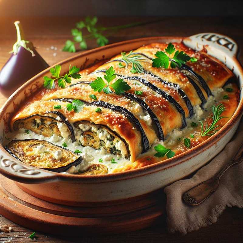 Eggplant and Ricotta Strudel