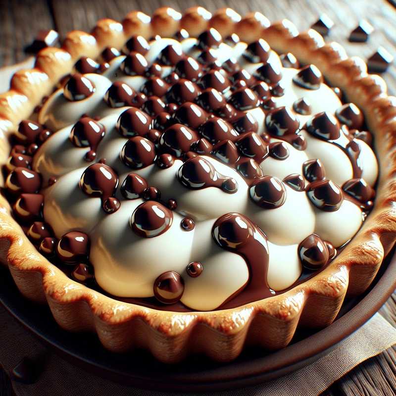 Crostata con mascarpone e gocce di cioccolato