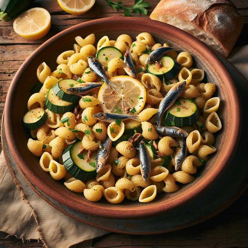 Orecchiette with Anchovies, Lemon, and Zucchini