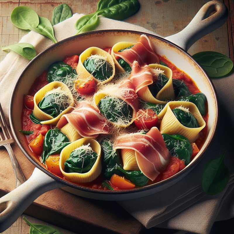 Sofficiotti with Spinach, Tomato, and Ham