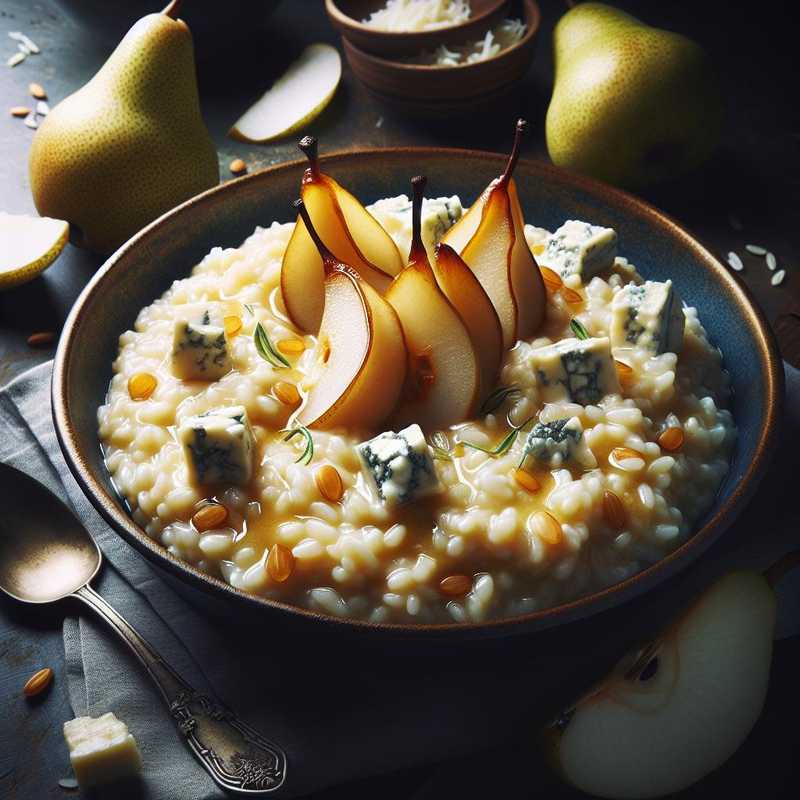 Risotto pere e gorgonzola