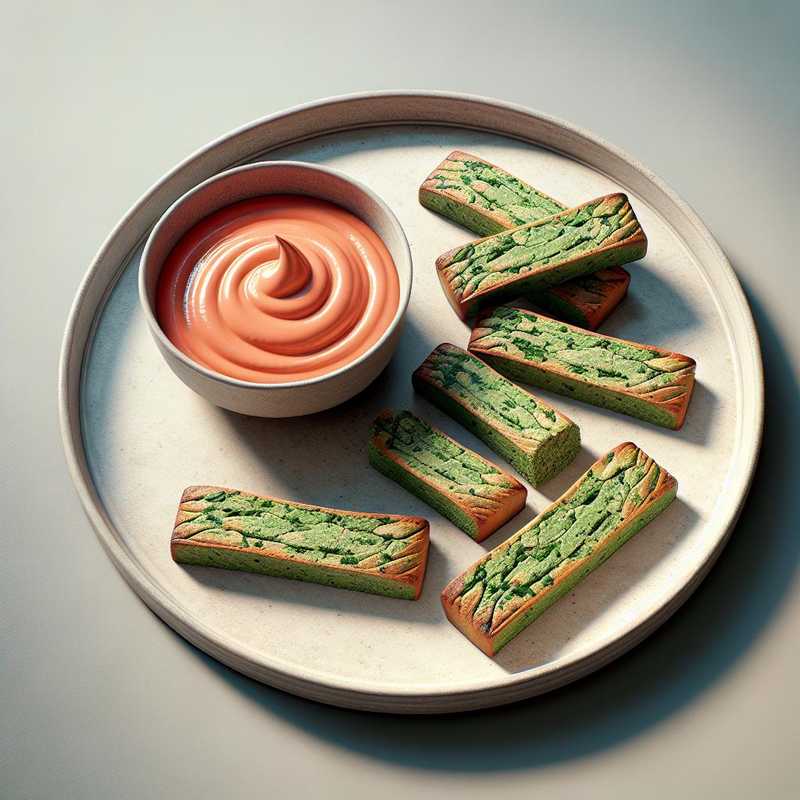 Biscotti agli spinaci con crema al salmone