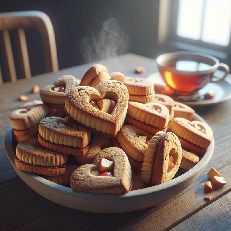 Apple Heart Cookies