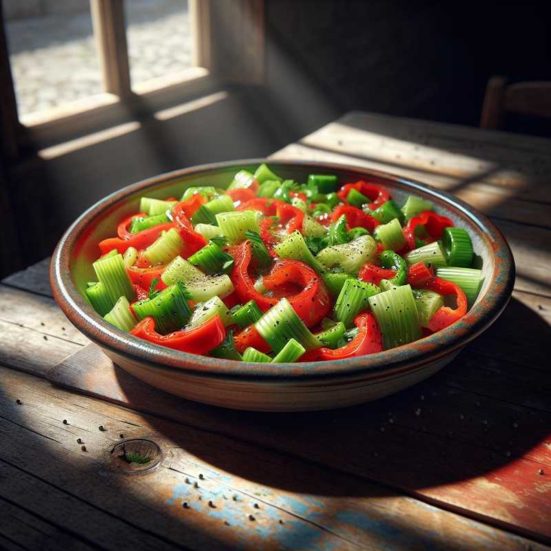 Celery and Pepper Salad