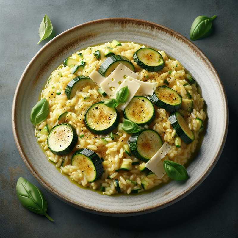 Zucchini and Scamorza Risotto