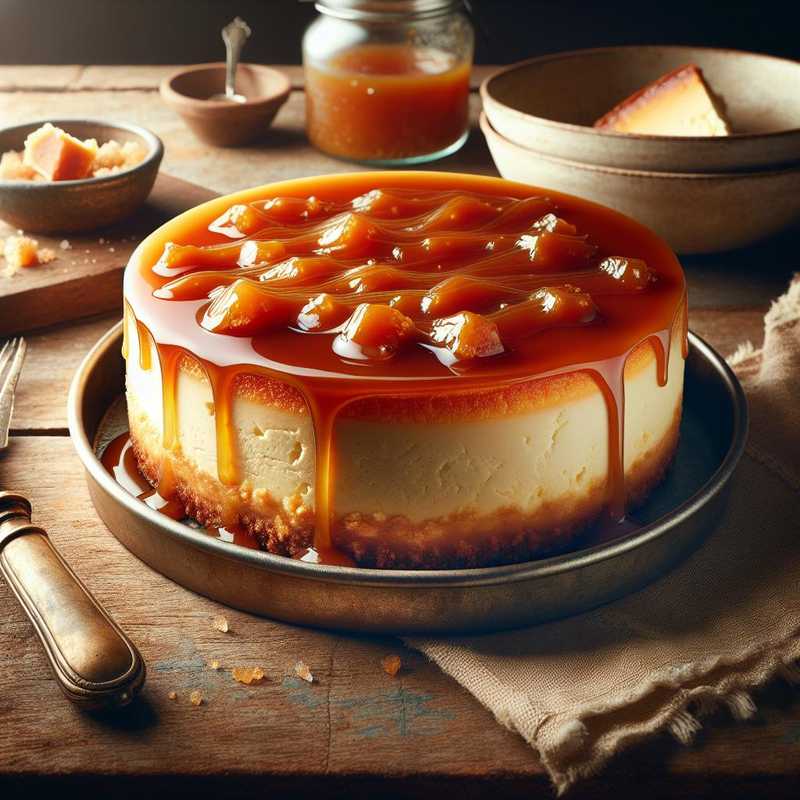 Cheesecake al caramello salato