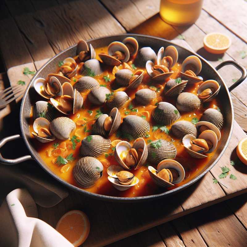 Orange Clams Sauté