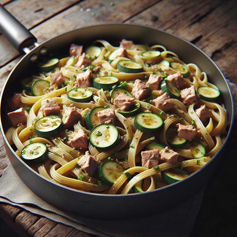 Pasta zucchine e tonno