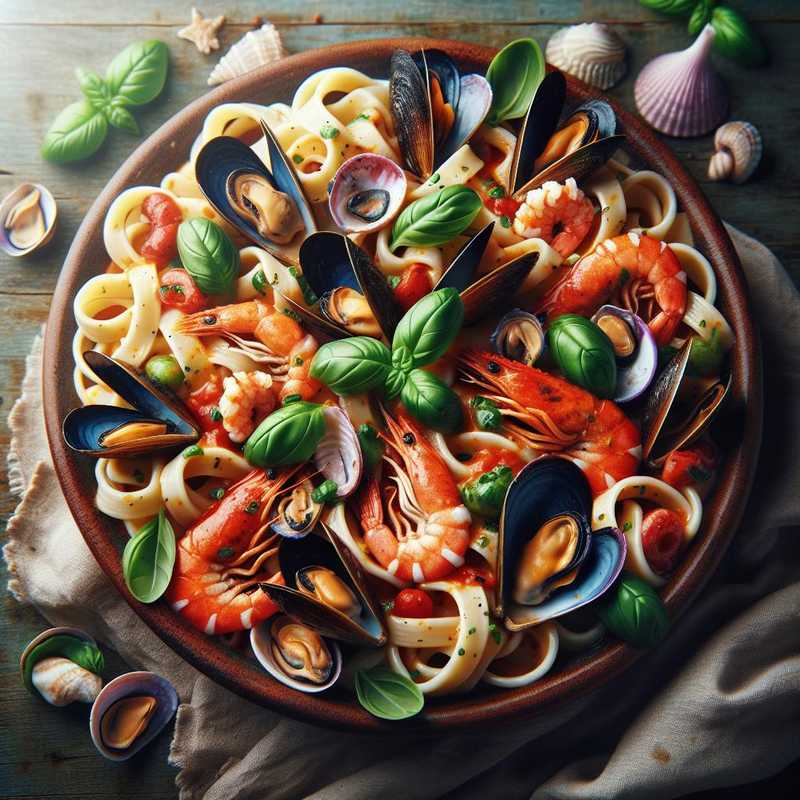 Schiaffoni (o paccheri) ai frutti di mare