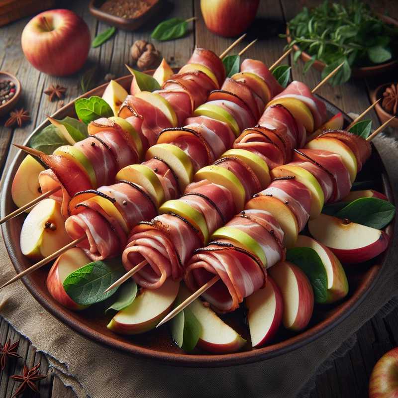 Speck and Apple Skewers