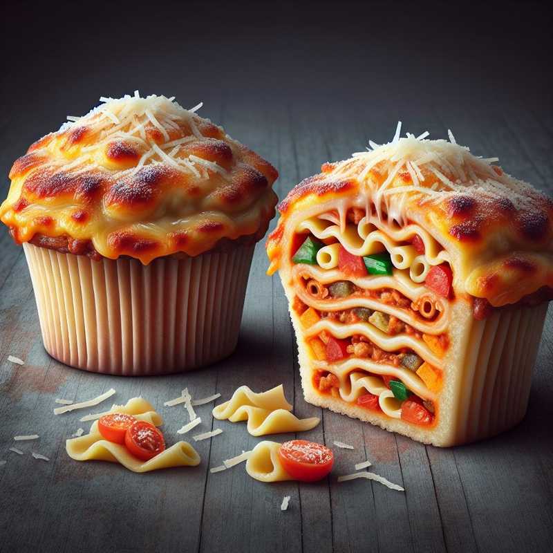 Lasagne vegetariane cupcake