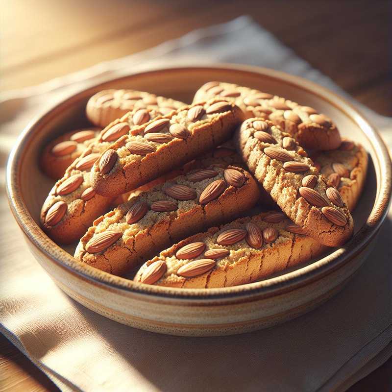 Biscotti con farina integrale e mandorle