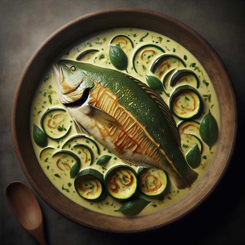 Crema di zucchine e rombo dorato