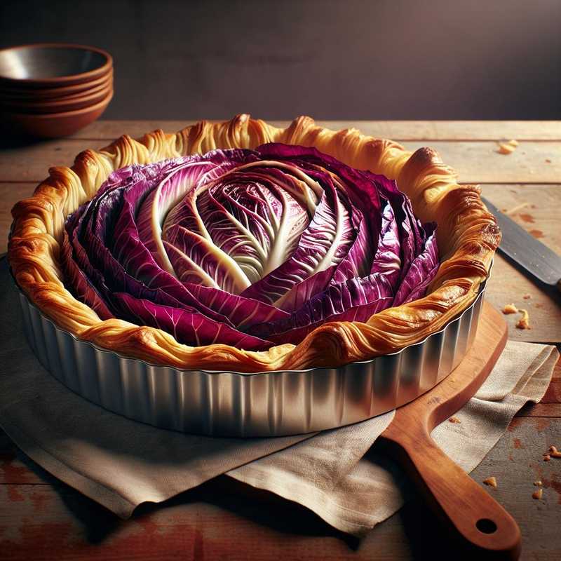 Torta salata al radicchio di Chioggia