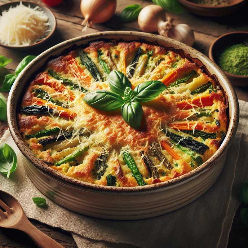 Vegetable and Parmesan Flan