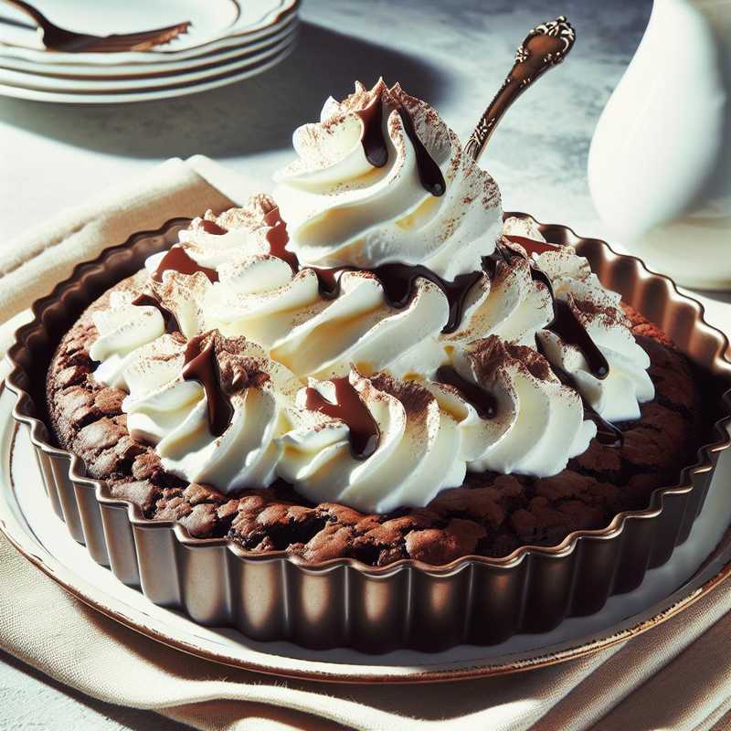 Torta al cacao con crema di panna