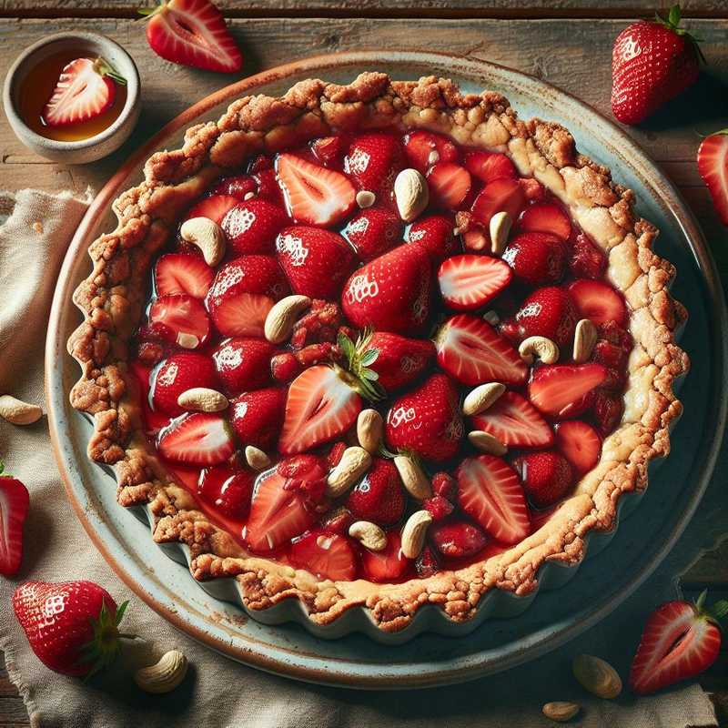 Crostata crudista alle fragole