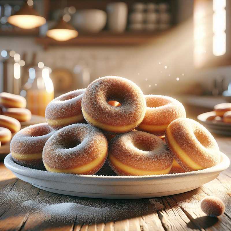 Baked whole wheat donuts