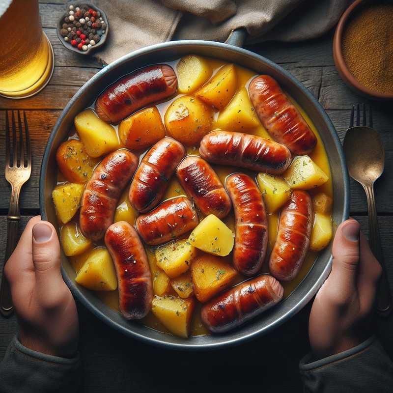 Salsiccia e patate alla birra