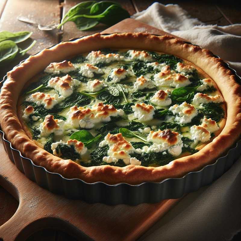 Torta rustica con ricotta e spinaci