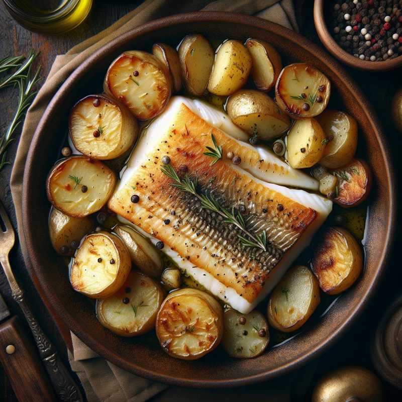 Oven-Baked Cod with Potatoes