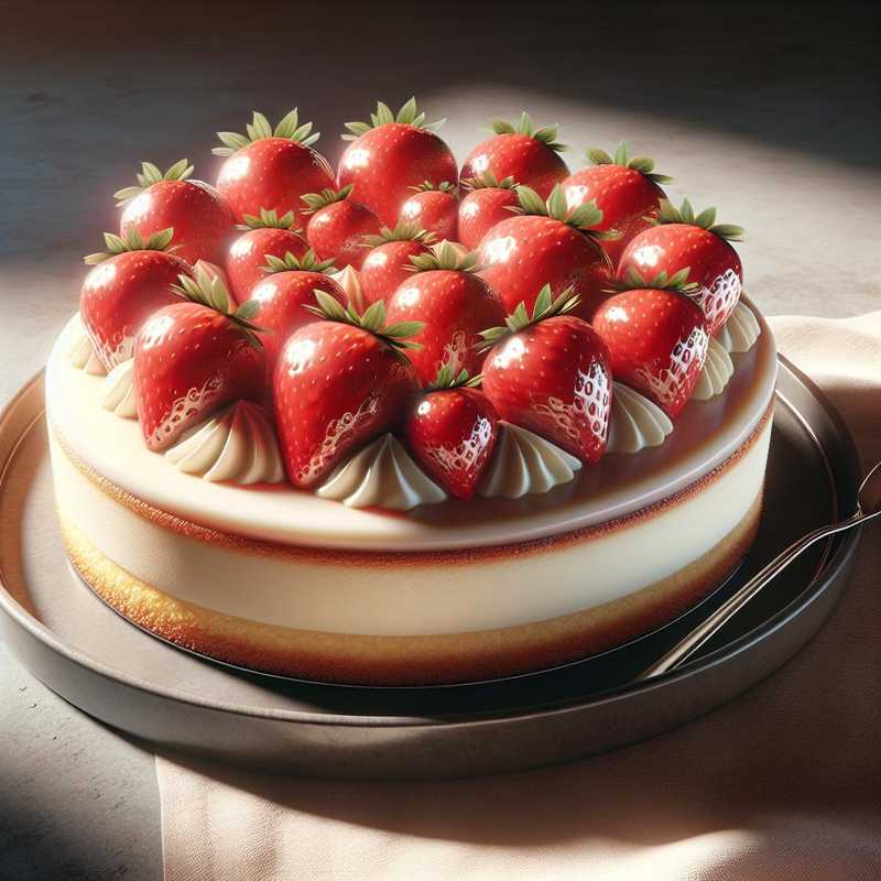 Mascarpone and Strawberry Cake