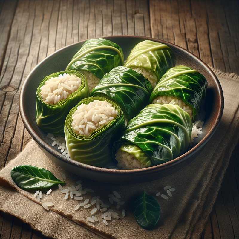 Cabbage rolls with rice