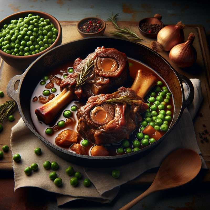 Ossobuco with peas