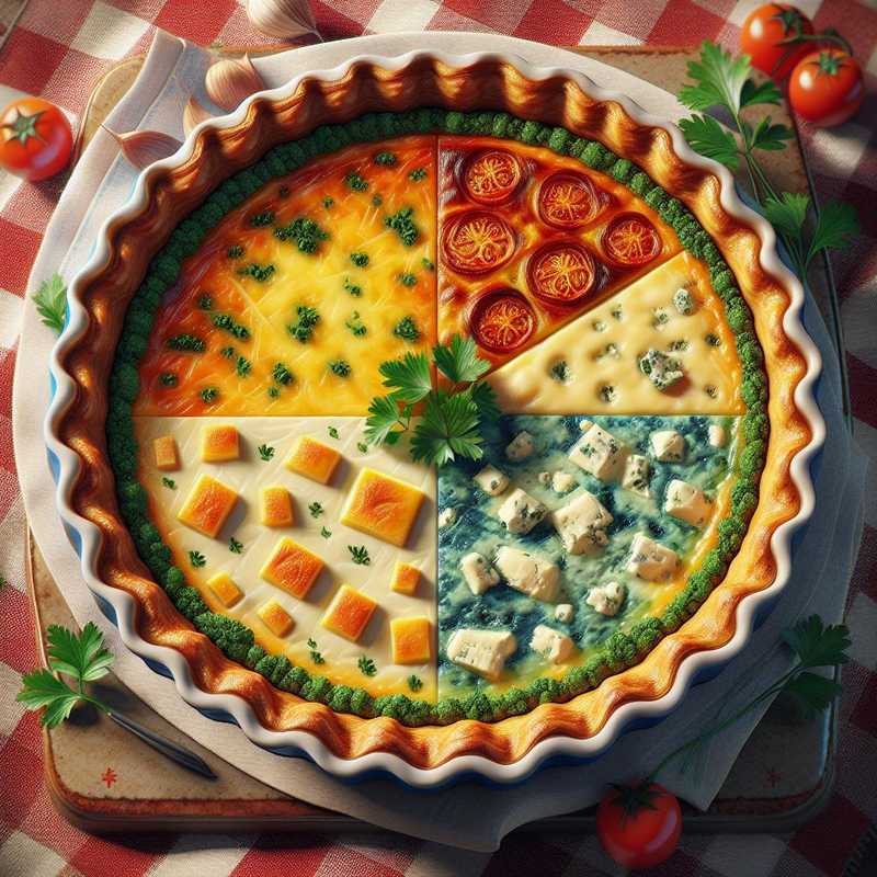 Quiche ai 4 formaggi