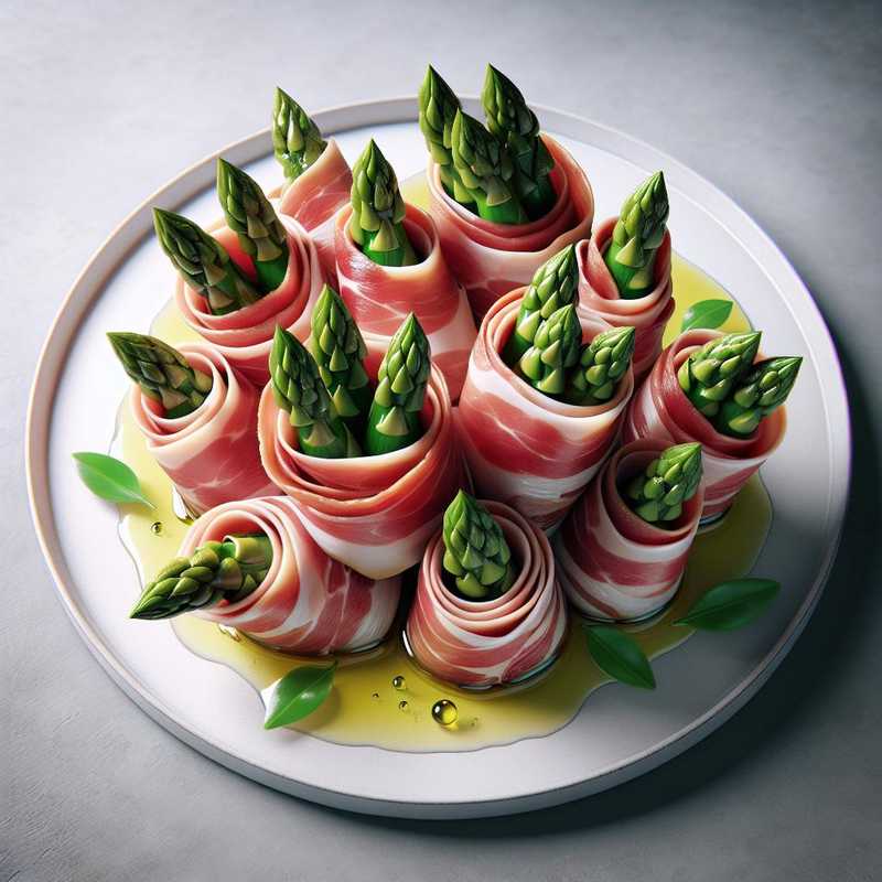 Involtini di asparagi e prosciutto