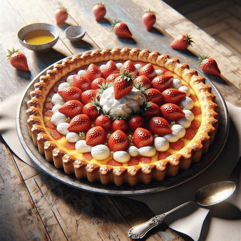 Crostata fragole e ricotta