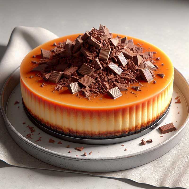 Cheesecake arancia e cioccolato