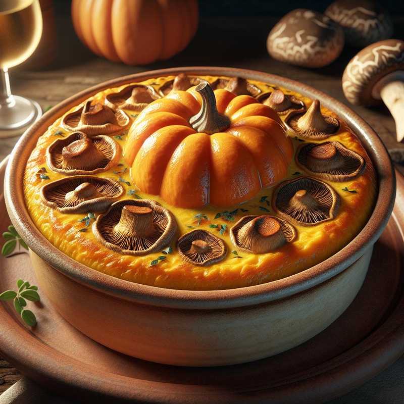 Pumpkin and Porcini Flan