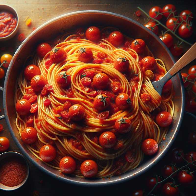 Spaghetti with Cherry Tomatoes