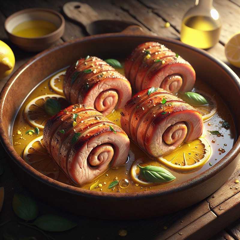 Involtini di lonza al limone