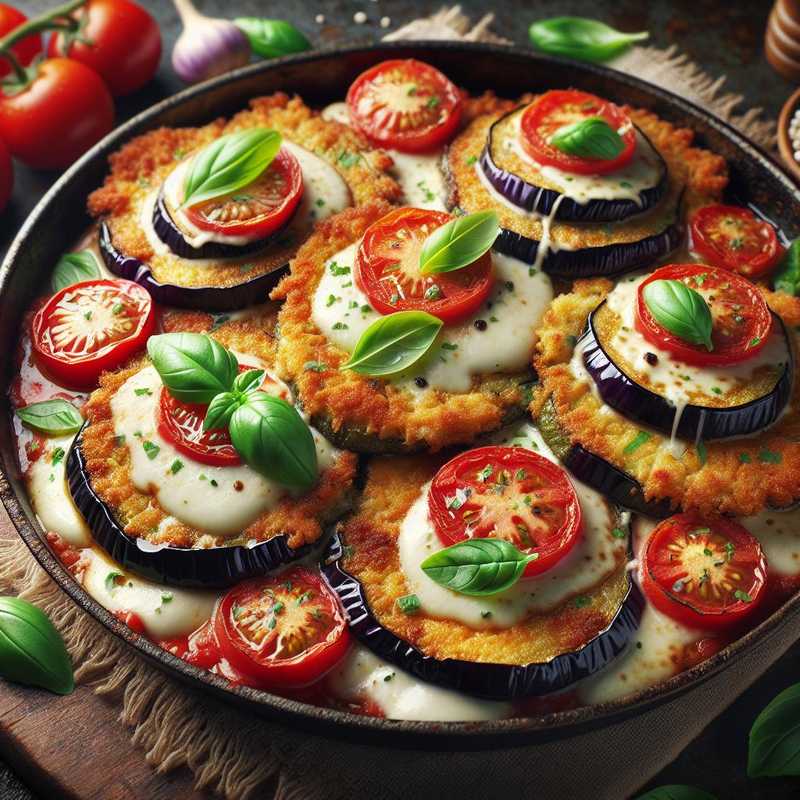 Cotolette di melanzane alla caprese