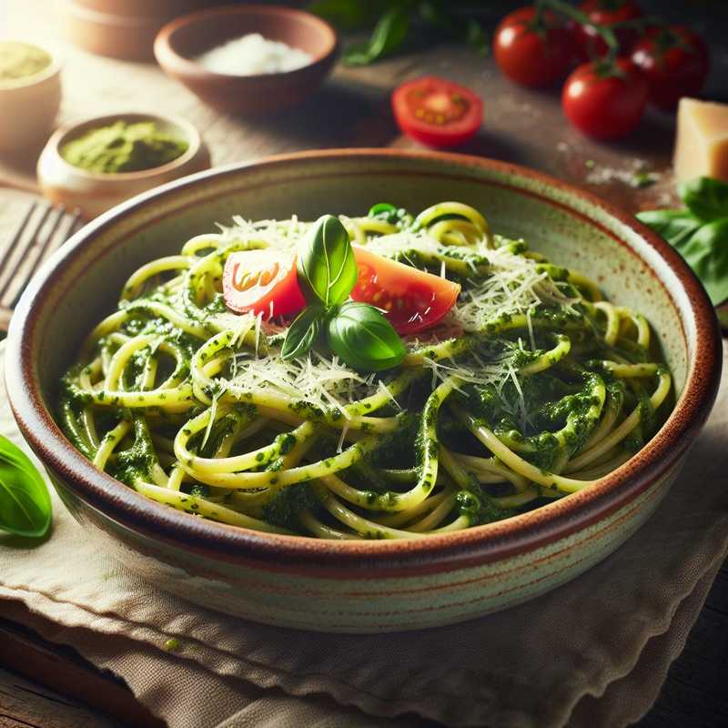 Tonnarelli al pesto di rucola